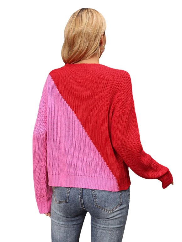 Mamalina Loose Knit Pullover Sweater – Soft & Relaxed Fit - Image 4